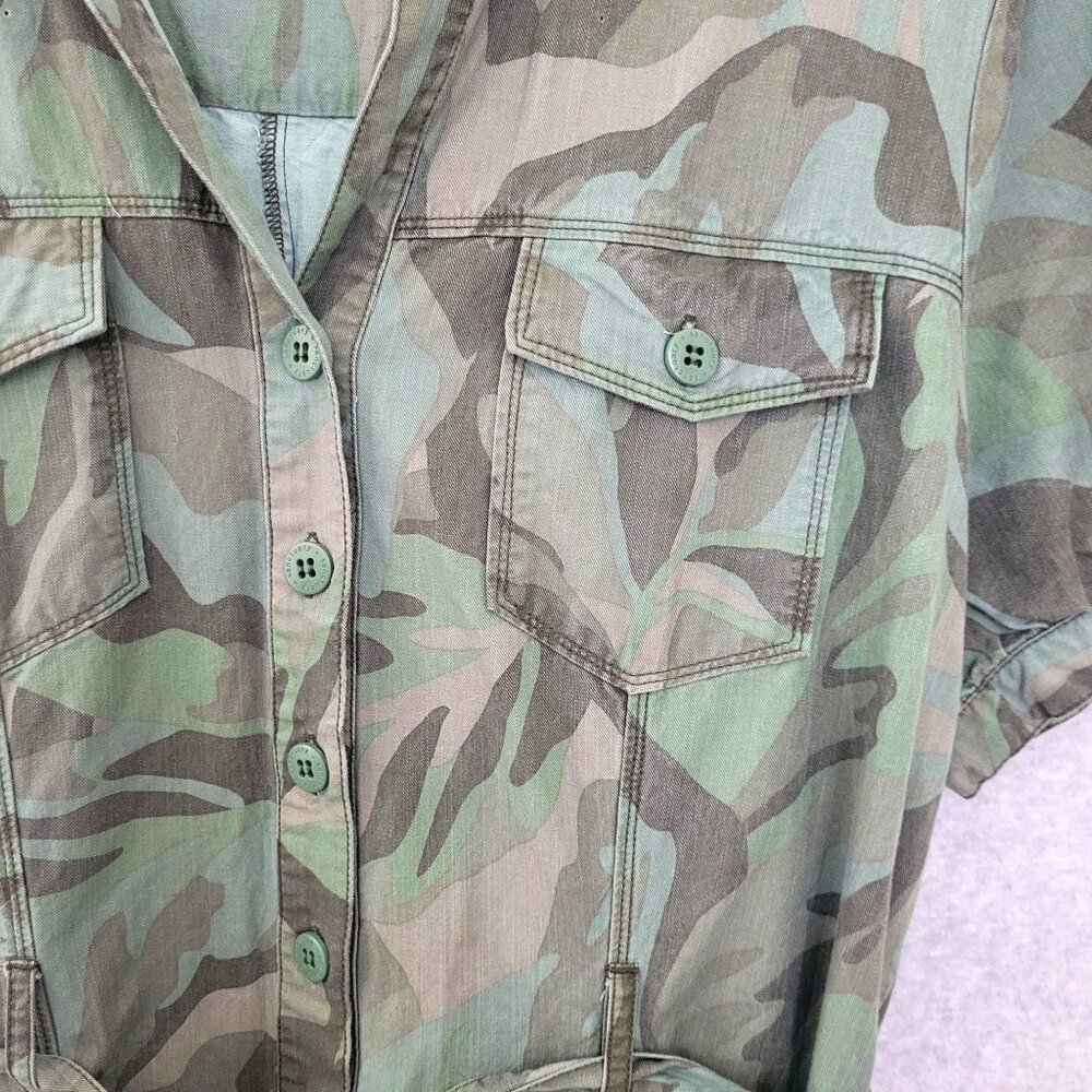 Sanctuary Standard Surplus Risk Taker Romper Womens Size 12 Palm Camo - Picture 4 of 7